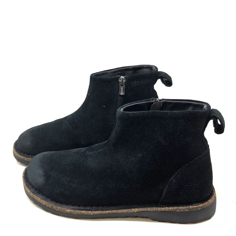 Birkenstock Ankle Zip Black  Boots Womens Size 39 US 8